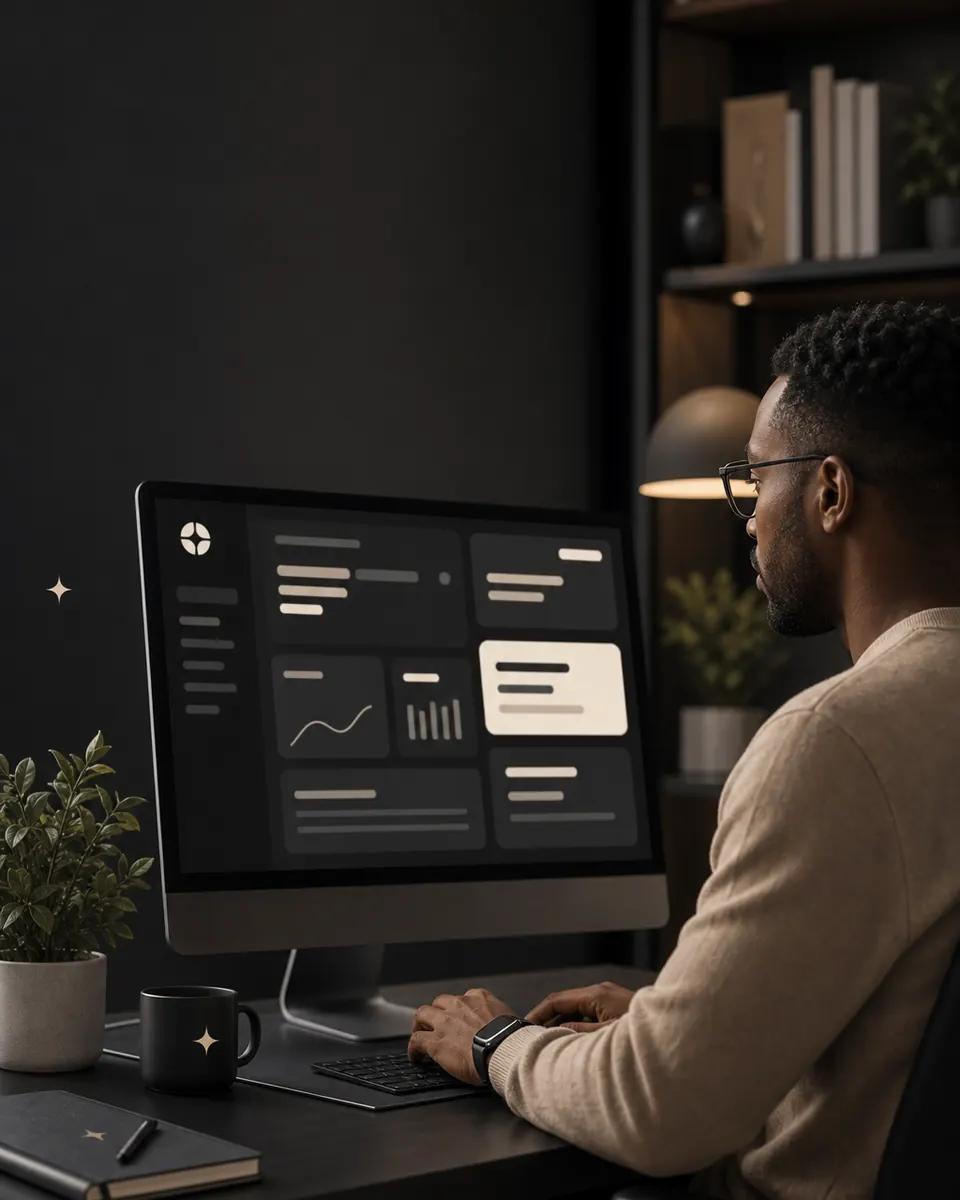A ClasierDesk operator managing a workspace from a computer